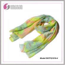 2015 дамы элегантный Цветочный узор вуаль шарф (SNTFQ1016)